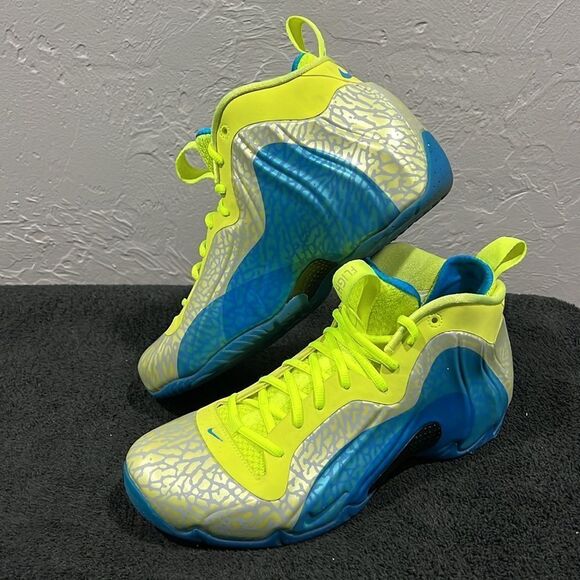 🔥🏀 NIKE Air Flightposite Exposed Volt 616765-700 Basketball Shoes Mens Size 9. - Picture 2 of 12
